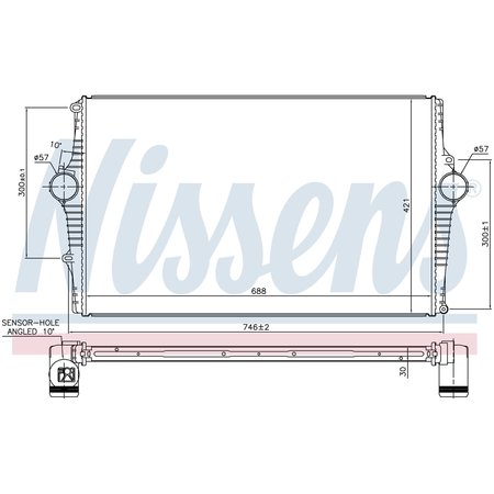 NISSEN Intercooler, 96381 96381